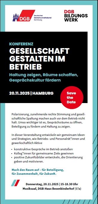 Konferenzankündigung: Gesellschaft gestalten im Betrieb