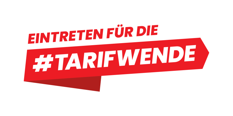 Logo der Tarifkampagne "Eintreten für die #Tarifwende"